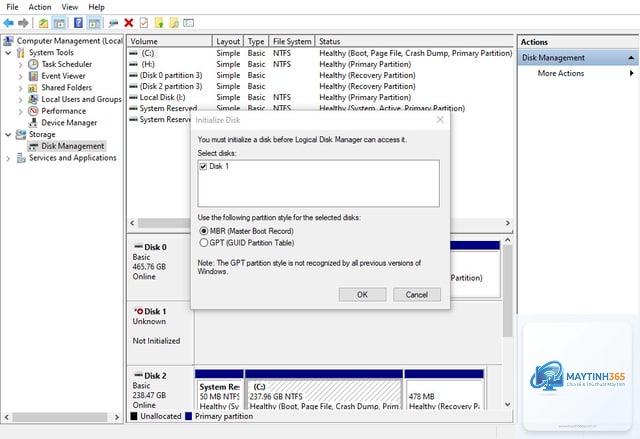 cách quản lý disk initialization - Hình 3