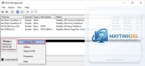 cách quản lý disk initialization