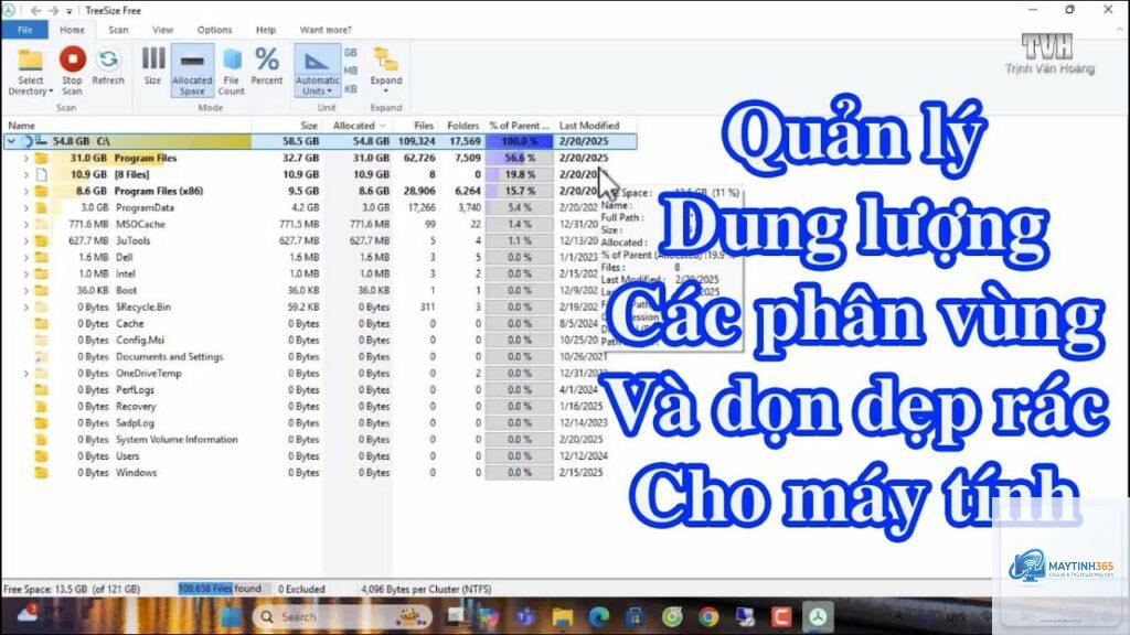 cách quản lý dung lượng phân vùng