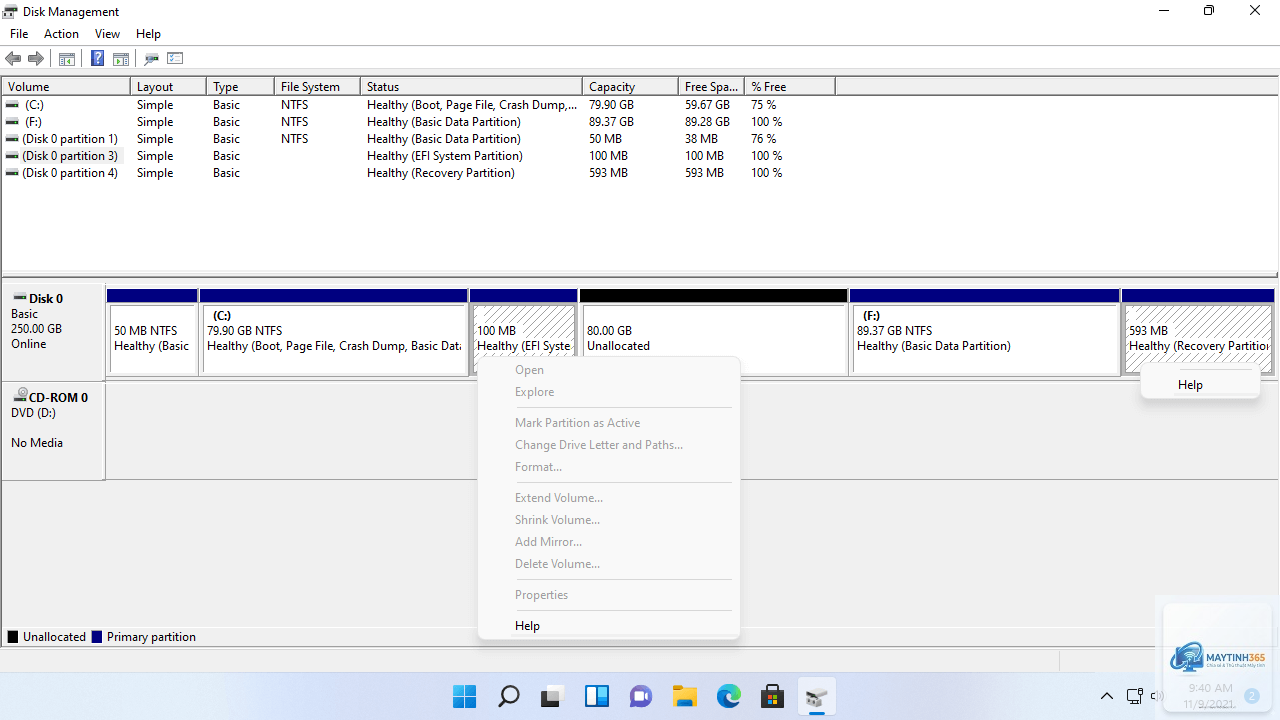 cách quản lý efi partition - Hình 3