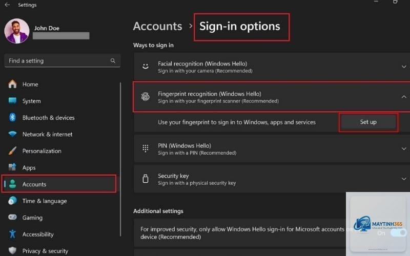 cách quản lý fingerprint settings - Hình 1