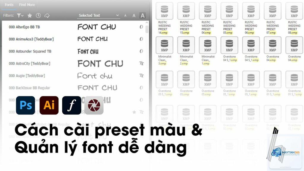 cách quản lý font settings