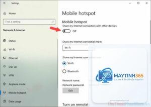 cách quản lý hotspot settings
