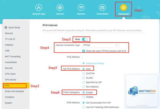 cách quản lý ipv6 settings