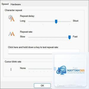 cách quản lý keyboard properties