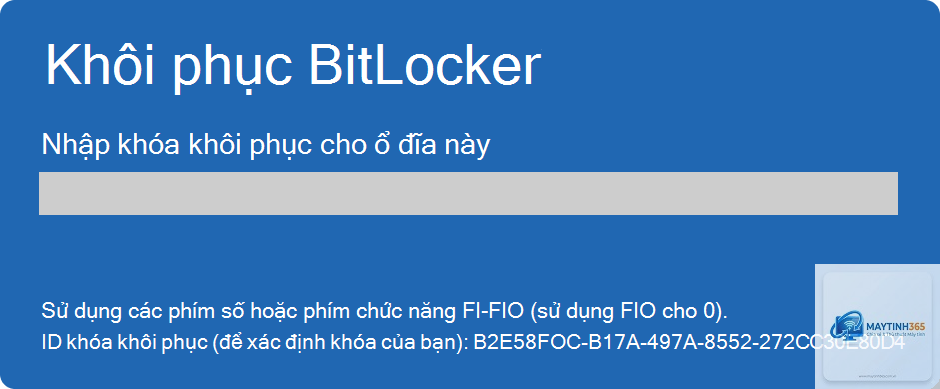 cách quản lý khóa khôi phục