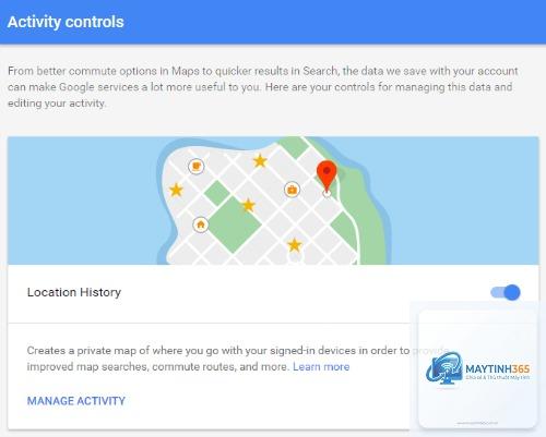 cách quản lý location history