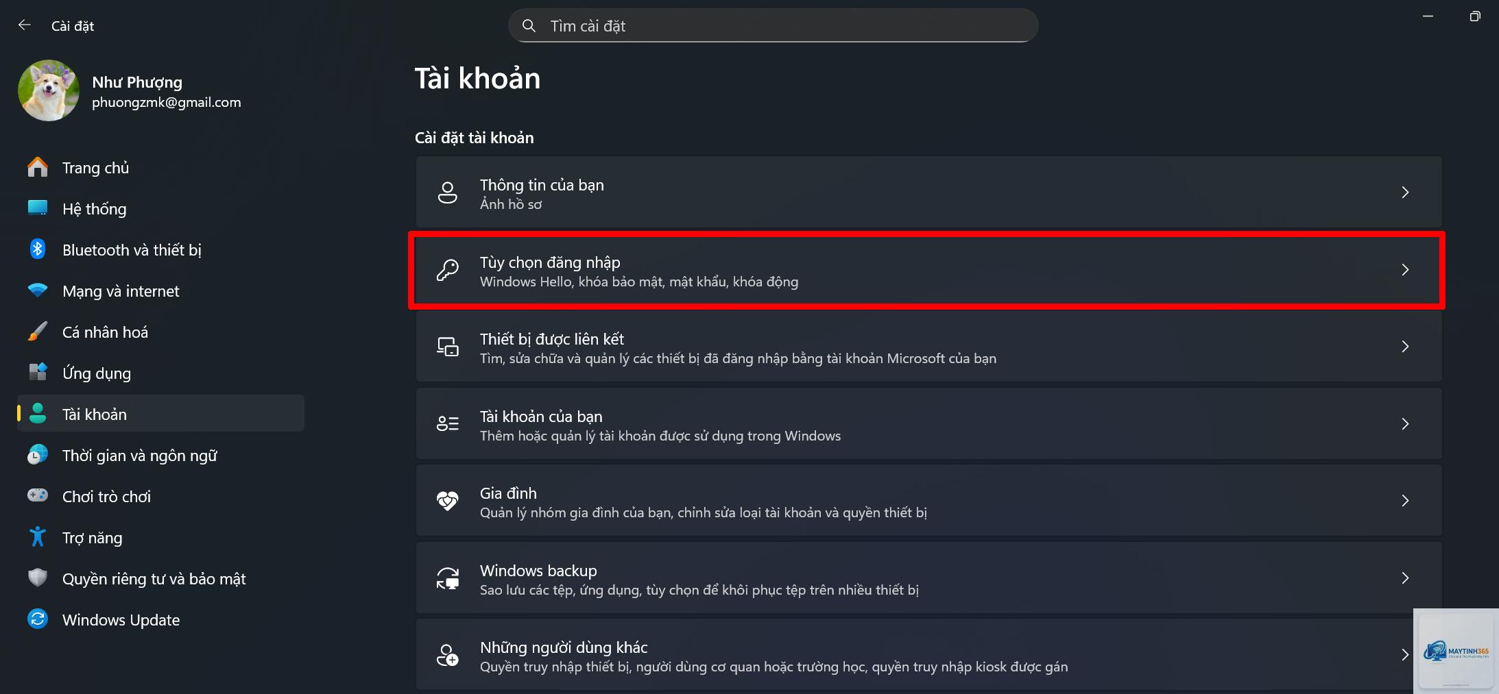 cách quản lý mật khẩu windows 11 - Hình 5