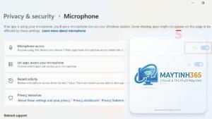 cách quản lý microphone privacy
