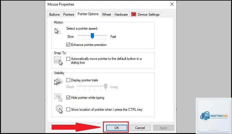 cách quản lý mouse properties - Hình 3