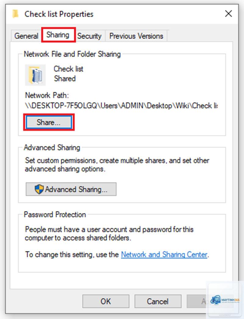 cách quản lý network sharing - Hình 5