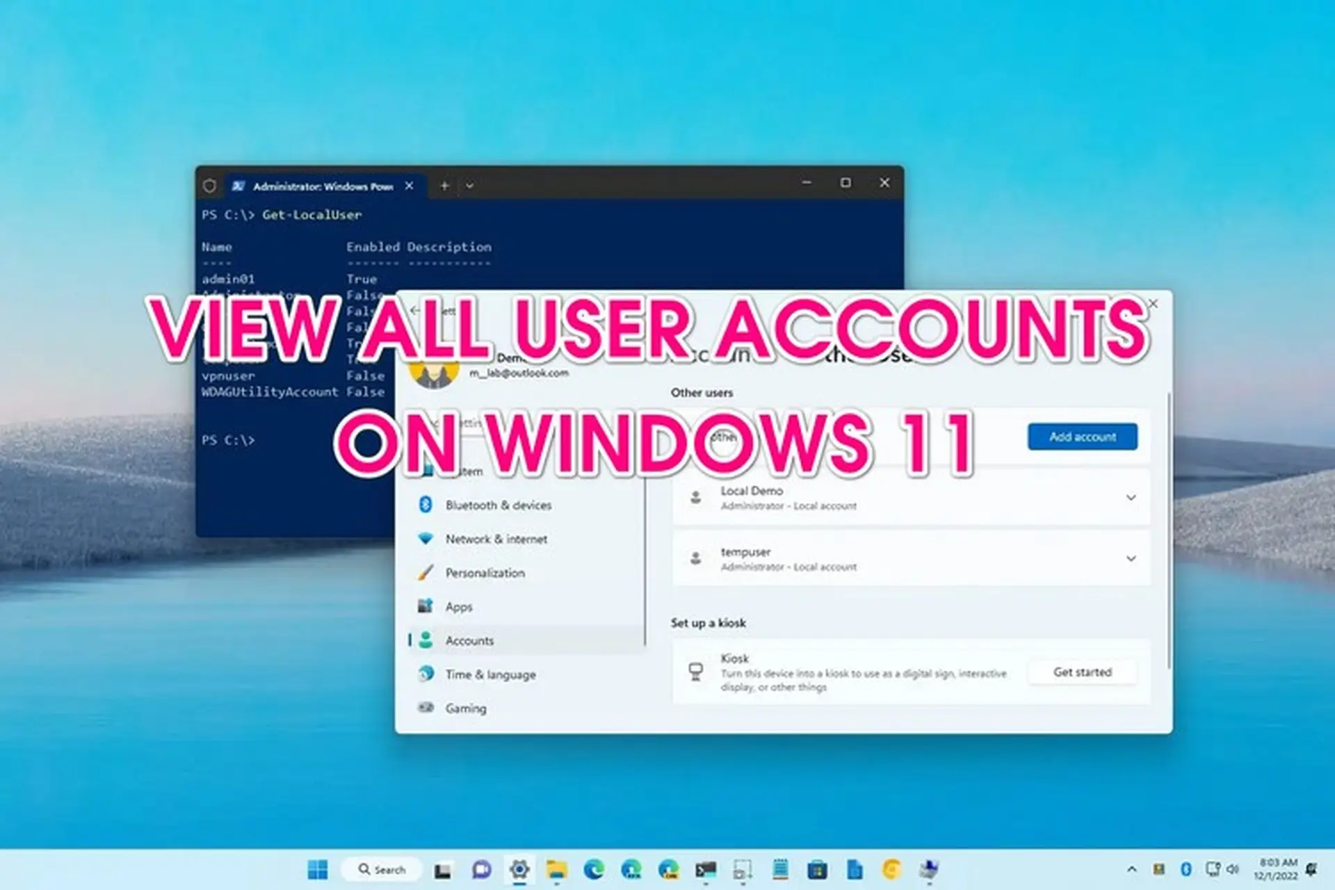 cách quản lý nhiều tài khoản windows 11 - Hình 5