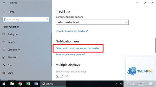 cách quản lý notification area