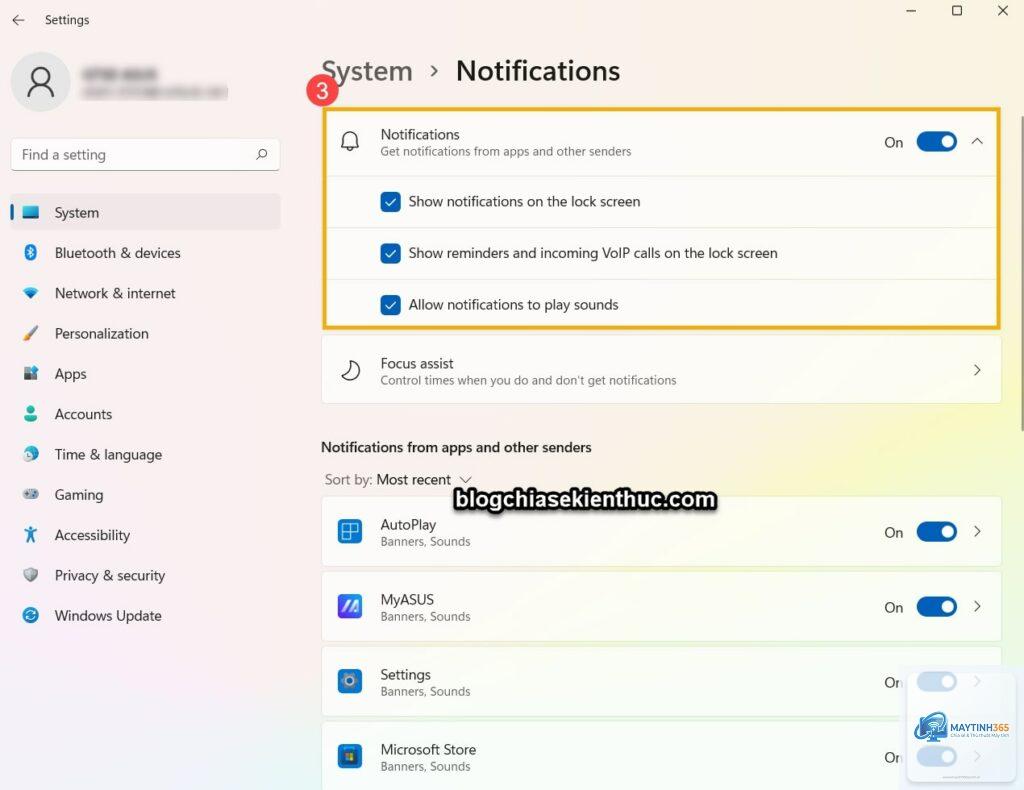 cách quản lý notifications windows 11