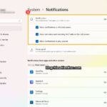 cách quản lý notifications windows 11