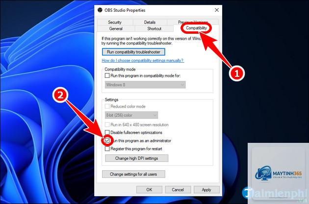 cách quản lý obs studio trong windows 11 - Hình 5