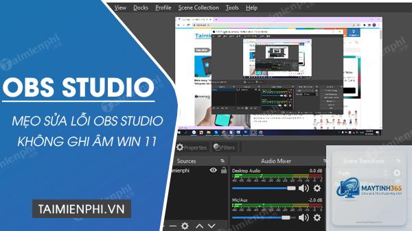 cách quản lý obs studio trong windows 11