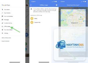 cách quản lý offline maps