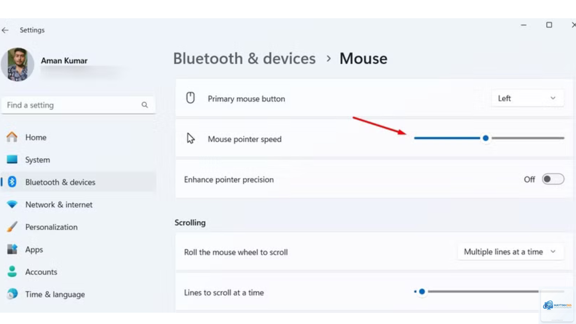 cách quản lý pointer settings - Hình 3