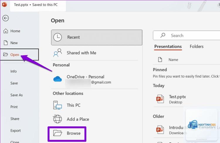 cách quản lý powerpoint trong windows 11