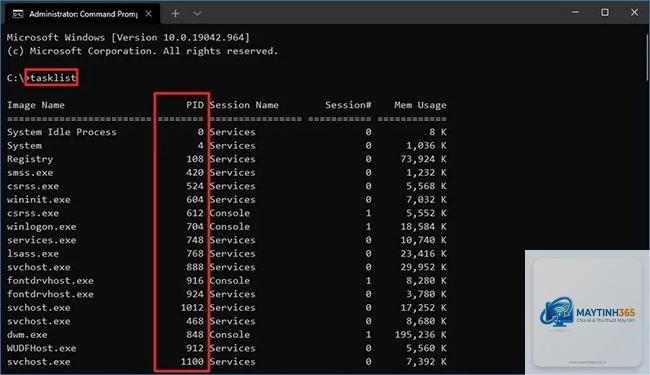cách quản lý process bằng cmd
