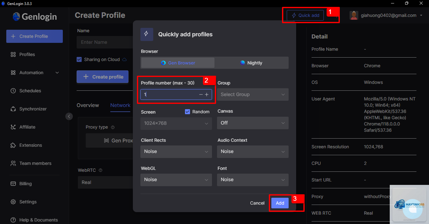 cách quản lý profile settings - Hình 1