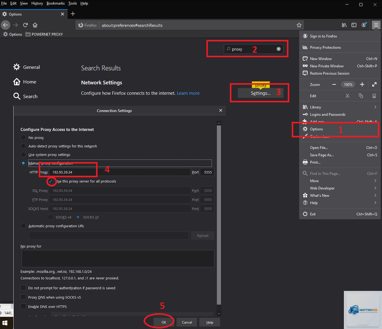 cách quản lý proxy settings - Hình 5