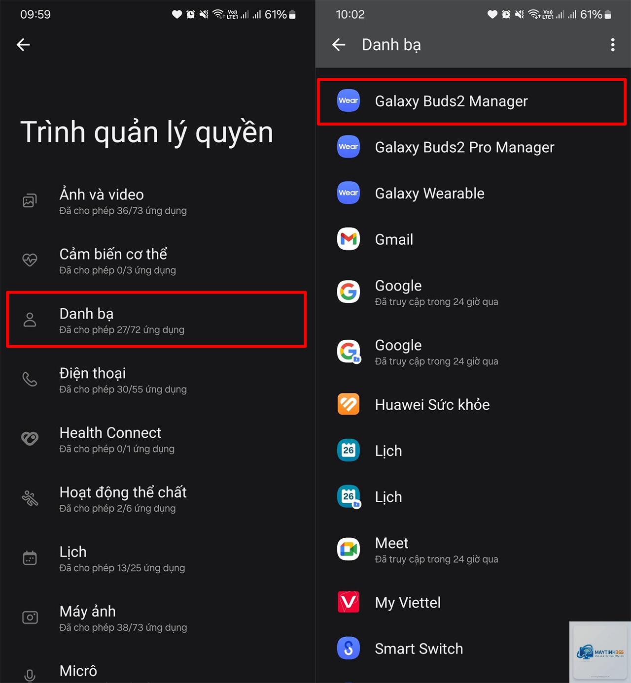 cách quản lý quyền danh bạ ứng dụng - Hình 1