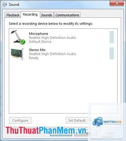 cách quản lý recording devices - Hình 2