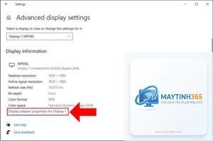 cách quản lý refresh rate settings