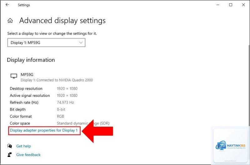 cách quản lý refresh rate settings
