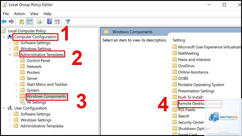 cách quản lý remote desktop bằng gpedit - Hình 5