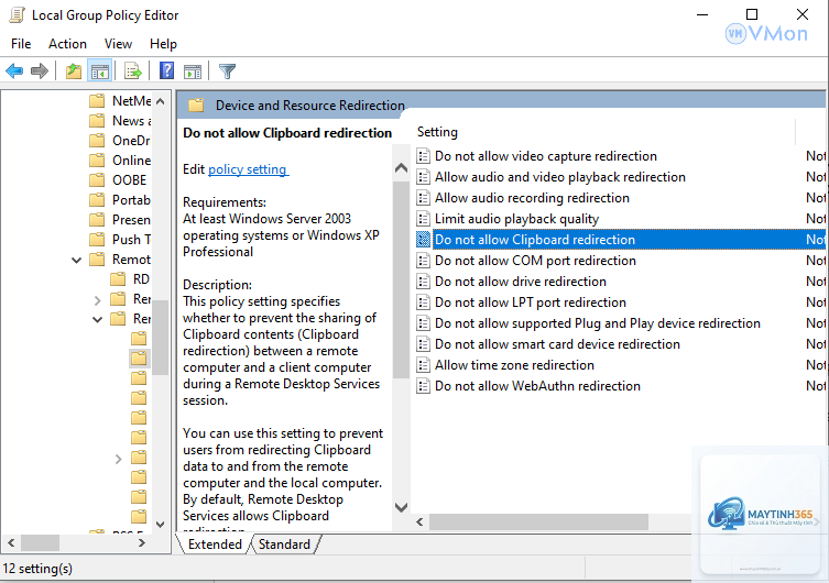 cách quản lý remote desktop bằng gpedit