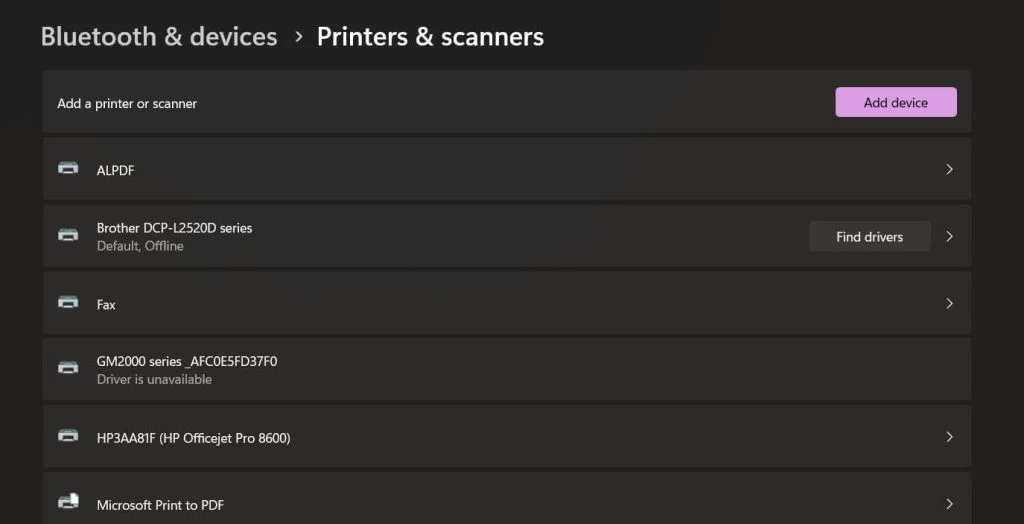 cách quản lý scanners windows 11 - Hình 5
