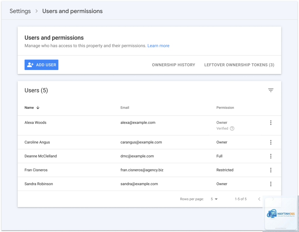 cách quản lý search permissions