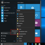 cách quản lý shortcut start menu