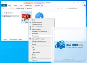 cách quản lý shortcut taskbar