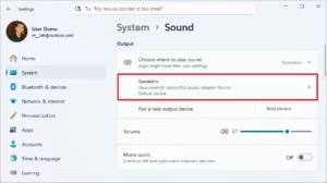 cách quản lý sound settings windows 11