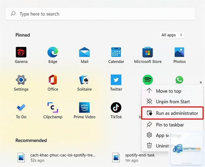 cách quản lý spotify trong windows 11