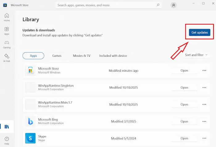 cách quản lý thư viện microsoft store - Hình 3