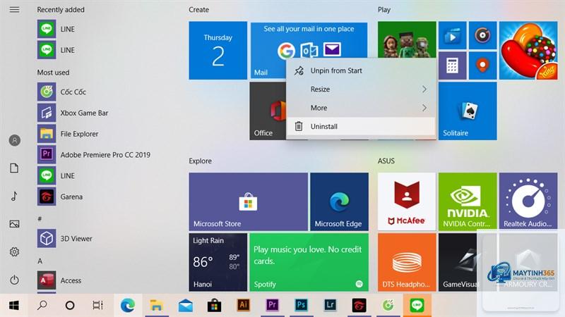 cách quản lý ứng dụng trên start menu - Hình 3