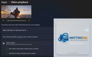 cách quản lý video playback windows 11