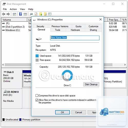 cách quản lý volume label