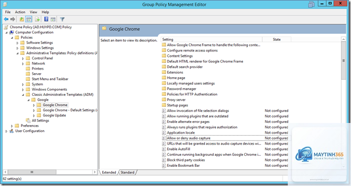cách quản lý web browser policies