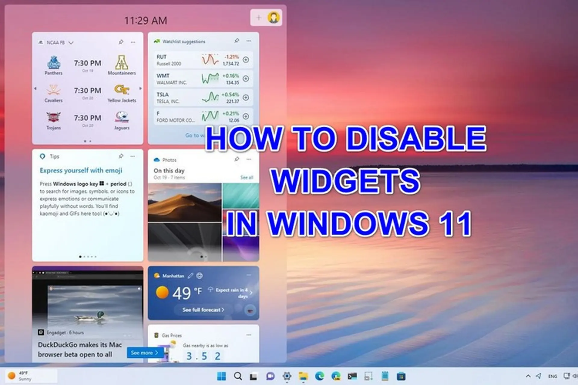 cách quản lý widget taskbar - Hình 4