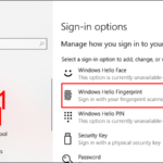 cách quản lý windows hello