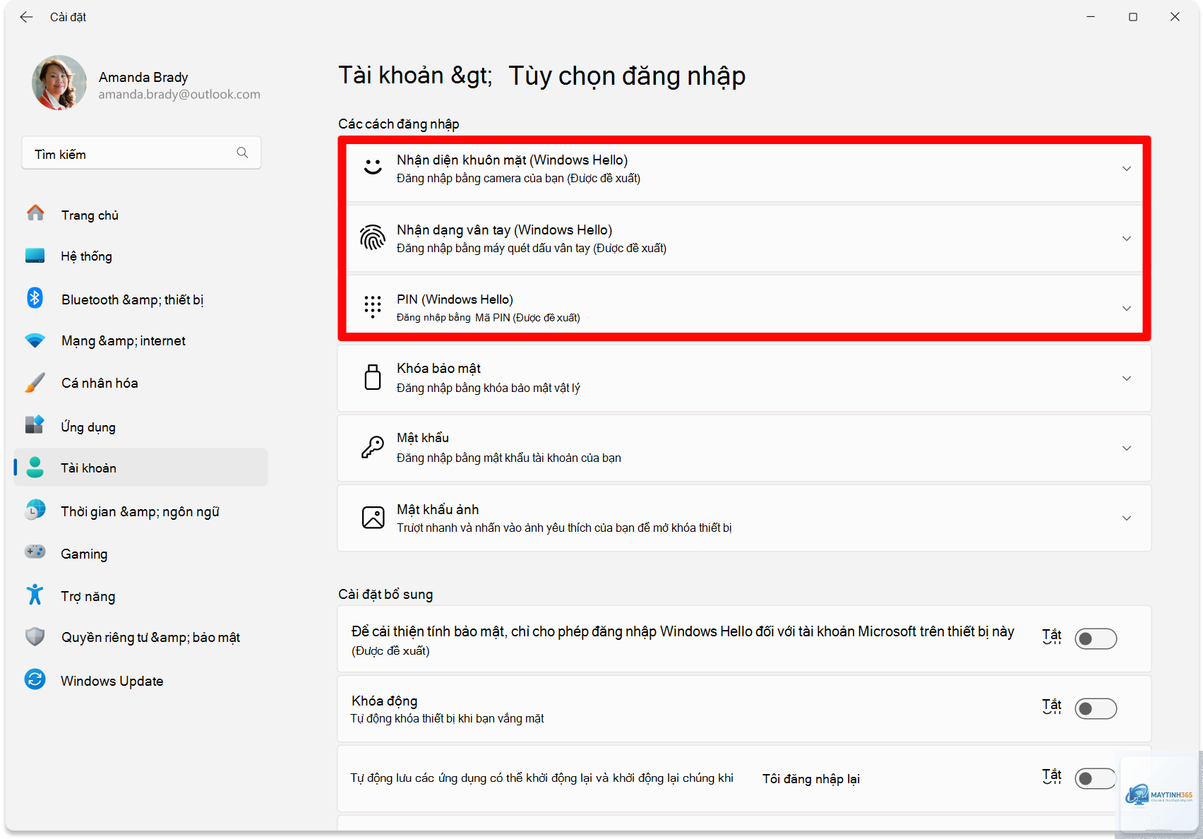 cách quản lý windows hello - Hình 4