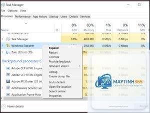 cách quản lý windows processes