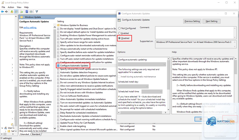 cách quản lý windows update bằng gpedit - Hình 4