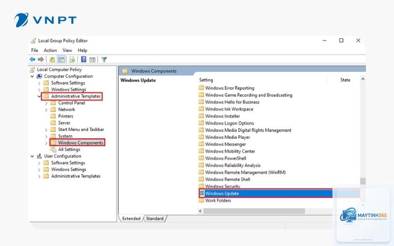 cách quản lý windows update bằng gpedit - Hình 5